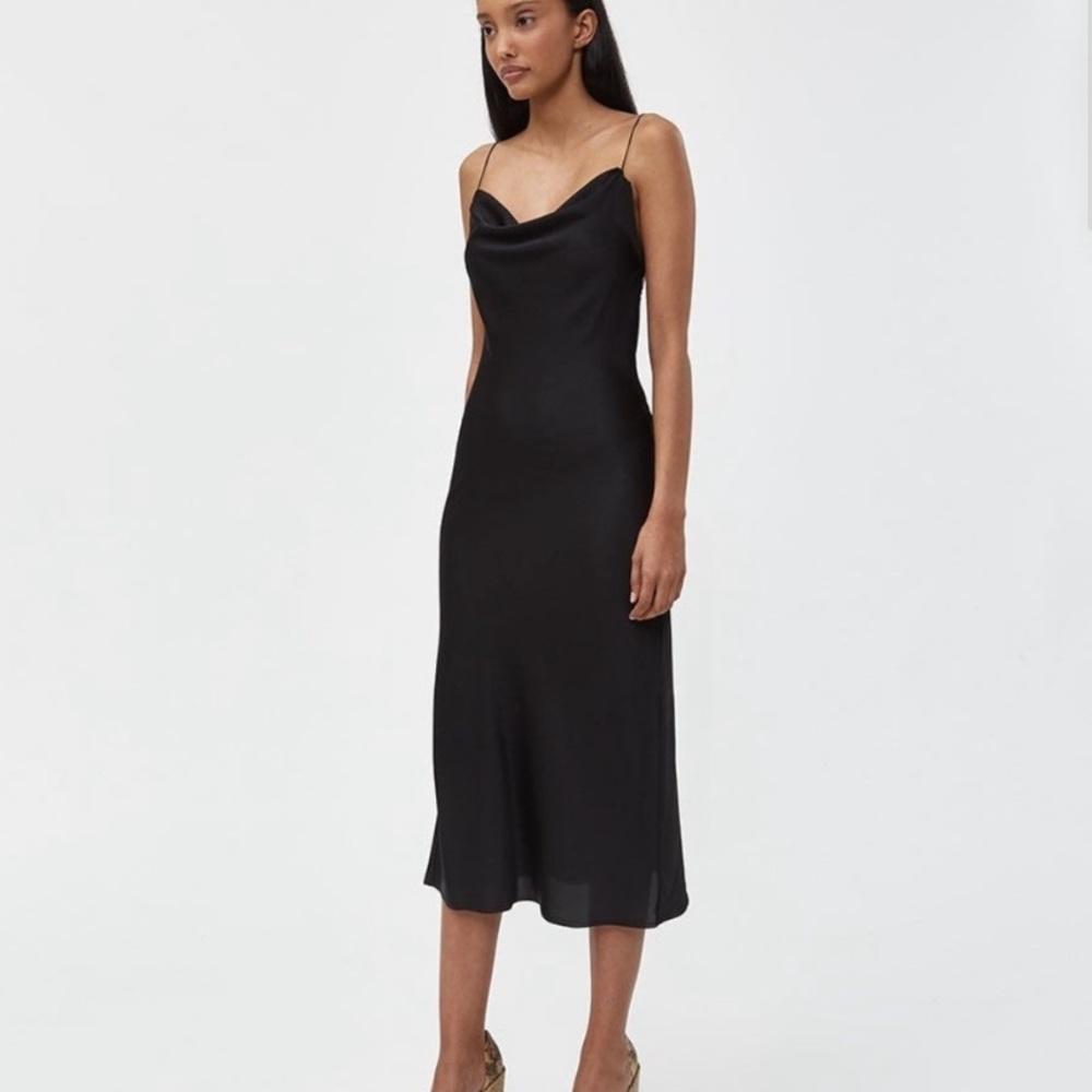 Black slip dress from Need Supply